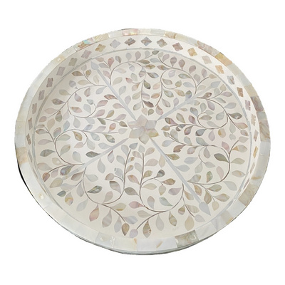 Mother of Pearl Serving Tray Handmade serving tray hot selling mother of pearl wholesale serving tray for hotel home restaurant