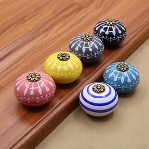 Best Quality Handmade Painted Ceramic Cabinet Door Knobs pull Drawer Design Indian art from royal artisans