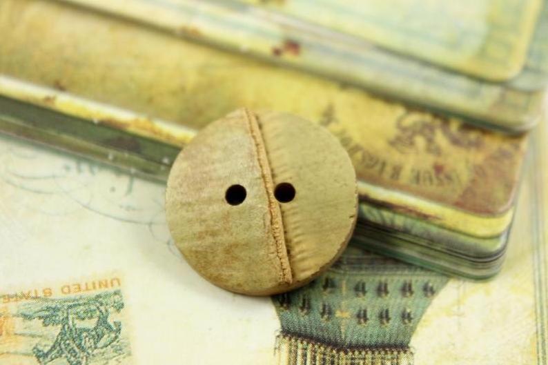 Natural Bamboo Button