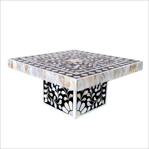 Luxury Tabletop Bone & Mother Of Pearl Inlay Cake Stand Indian Handmade Bone Inlay Cake Stand From Royal Artisans