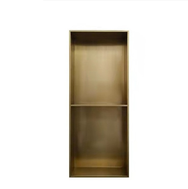 304 stainless steel gold shower niche metal wall installation rectangular niche