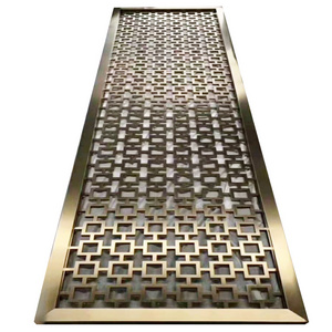 Modern gold room dividers partitions screen floor ceiling