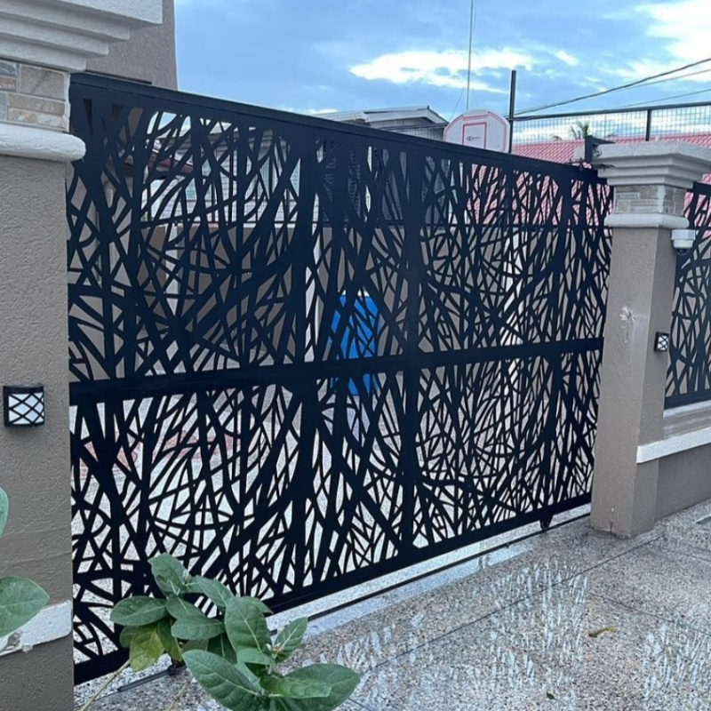 Customized stainless steel fence panels decoration garden free standing fence for sale