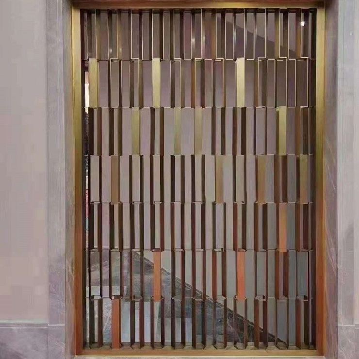 Art decorative laser cut metal screen partition wall for restaurant separating room