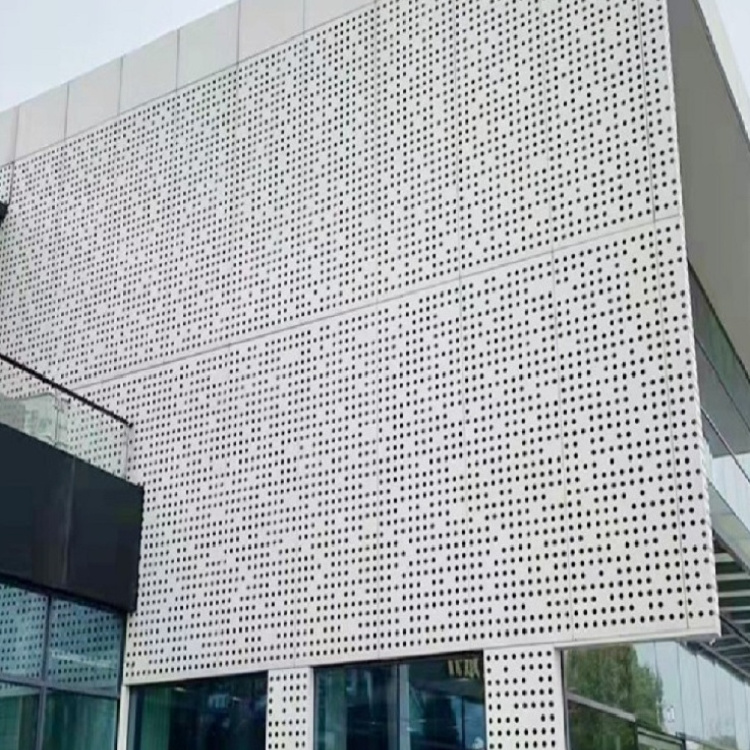 Aluminium white facade panels exterior curtain wall for building house