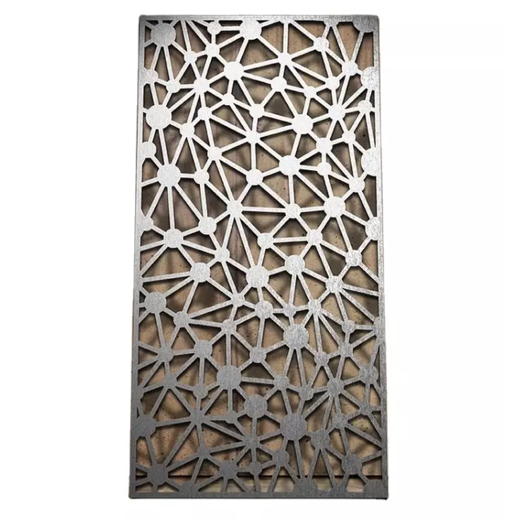 Modern metal fence panel aluminum black decorative garden fence