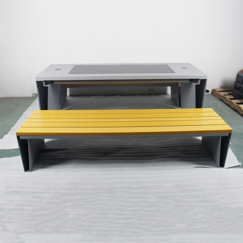 Solar smart table and bench combination outdoor multifunctional smart bench