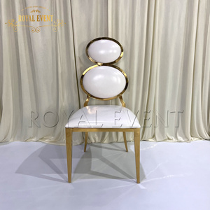 Wholesale Golden Egg Wedding Party Chairs Luxury Stainless Steel Hotel Banquet Chairs For Sale