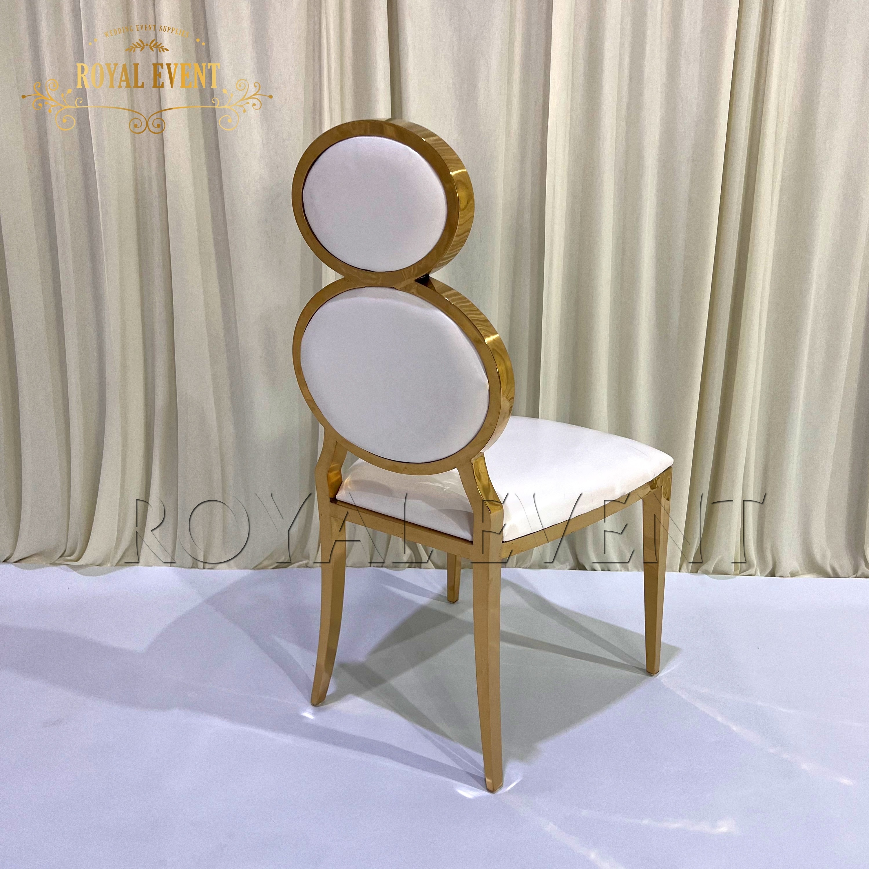 Wholesale Golden Egg Wedding Party Chairs Luxury Stainless Steel Hotel Banquet Chairs For Sale