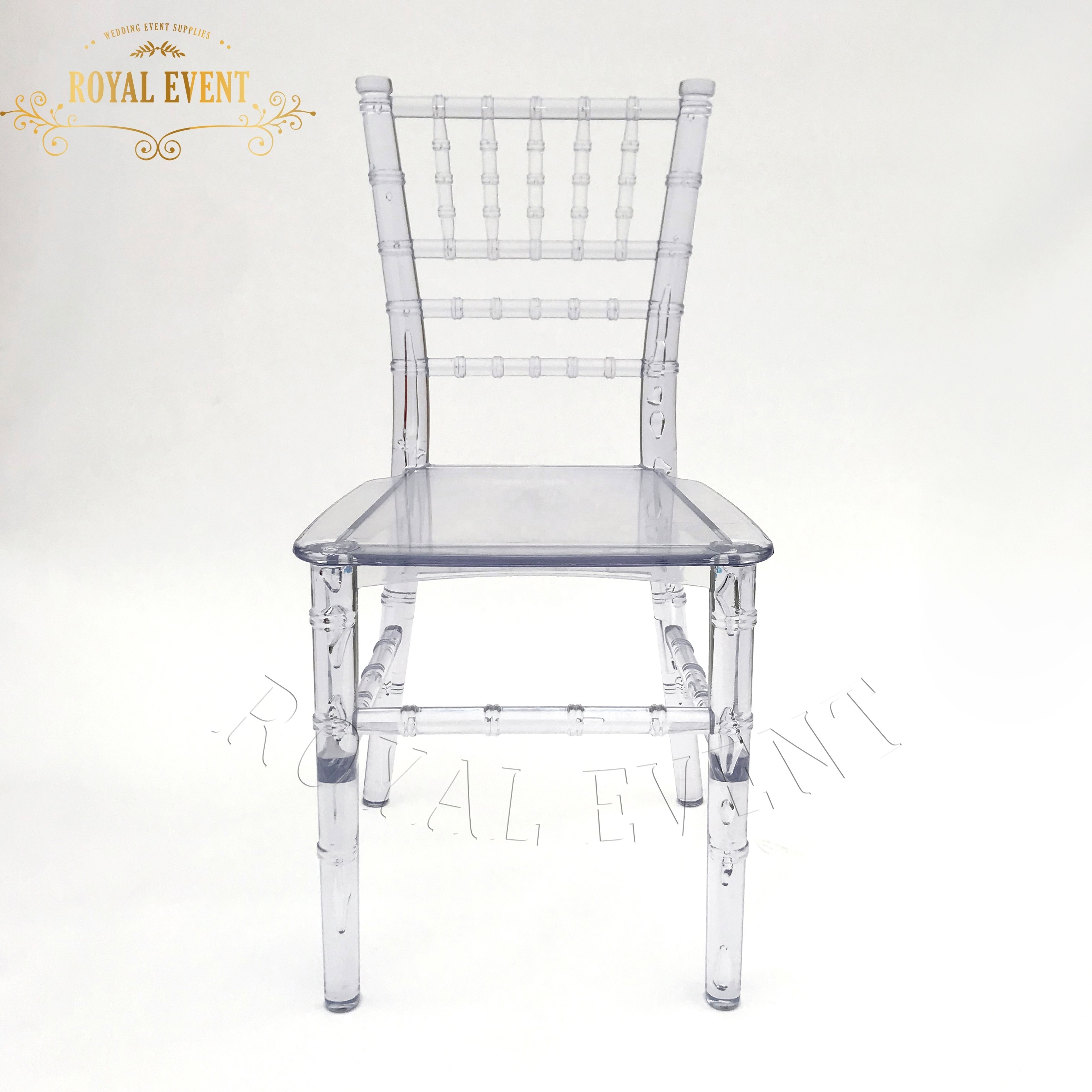 Hot selling  Kids furniture hotel dining chair for reception  white Chiavari Chair for children Wedding plastic chair for rental