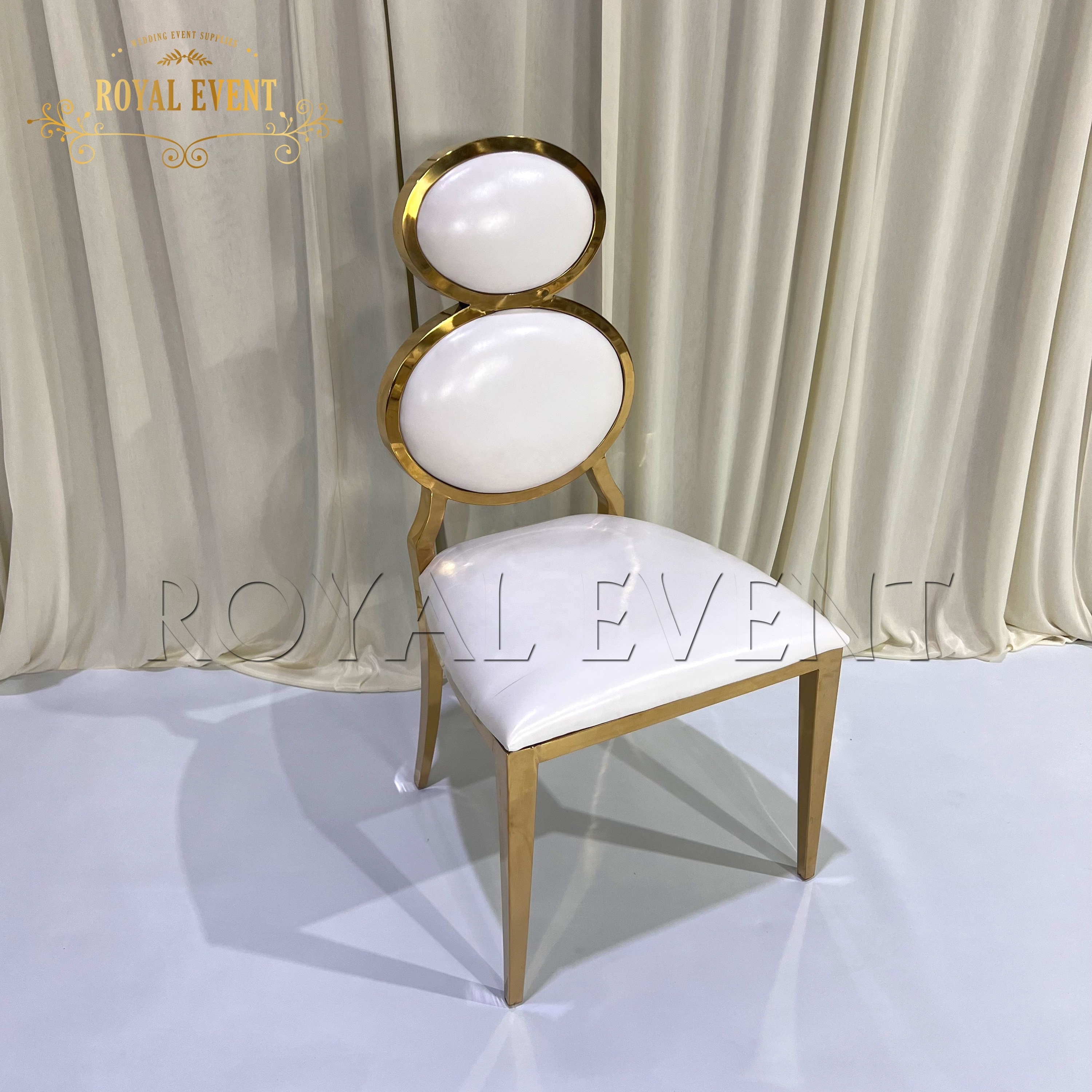 Wholesale Golden Egg Wedding Party Chairs Luxury Stainless Steel Hotel Banquet Chairs For Sale