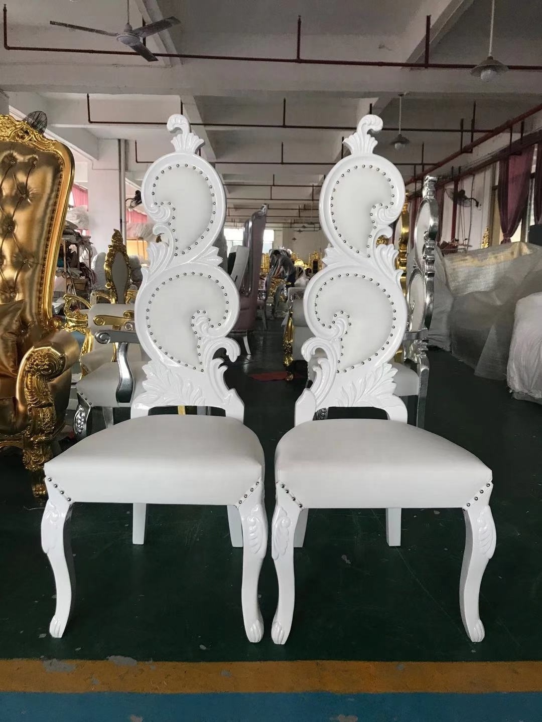 Magical Cheap Golden Gourd Bride And Groom Chairs Wedding Event Lion King And Queen Throne Chair