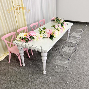 Hot Sale Mini Kids Event Furniture Stainless Steel Children Table And Chair Sets Party Dining Table For Sale