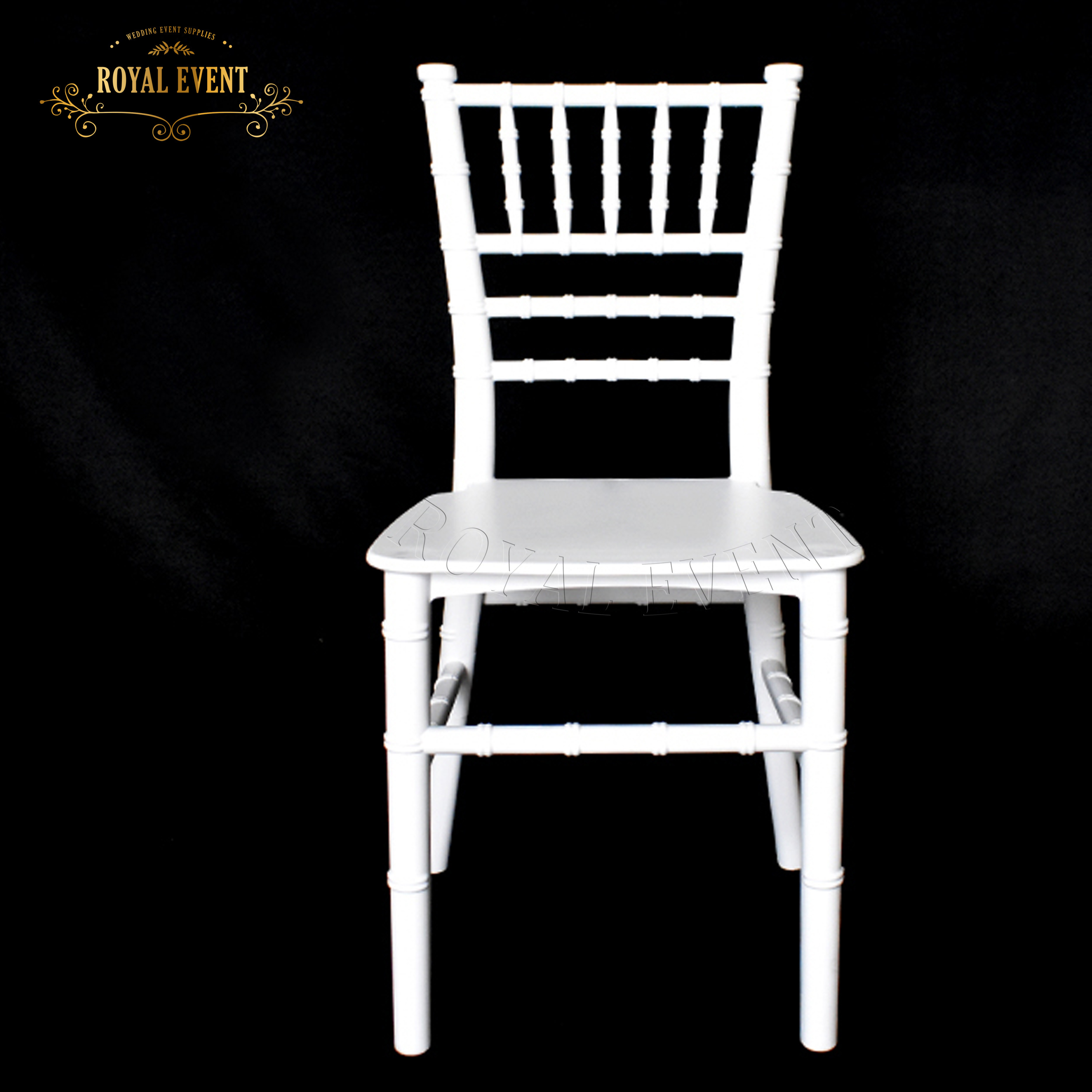 Hot selling  Kids furniture hotel dining chair for reception  white Chiavari Chair for children Wedding plastic chair for rental