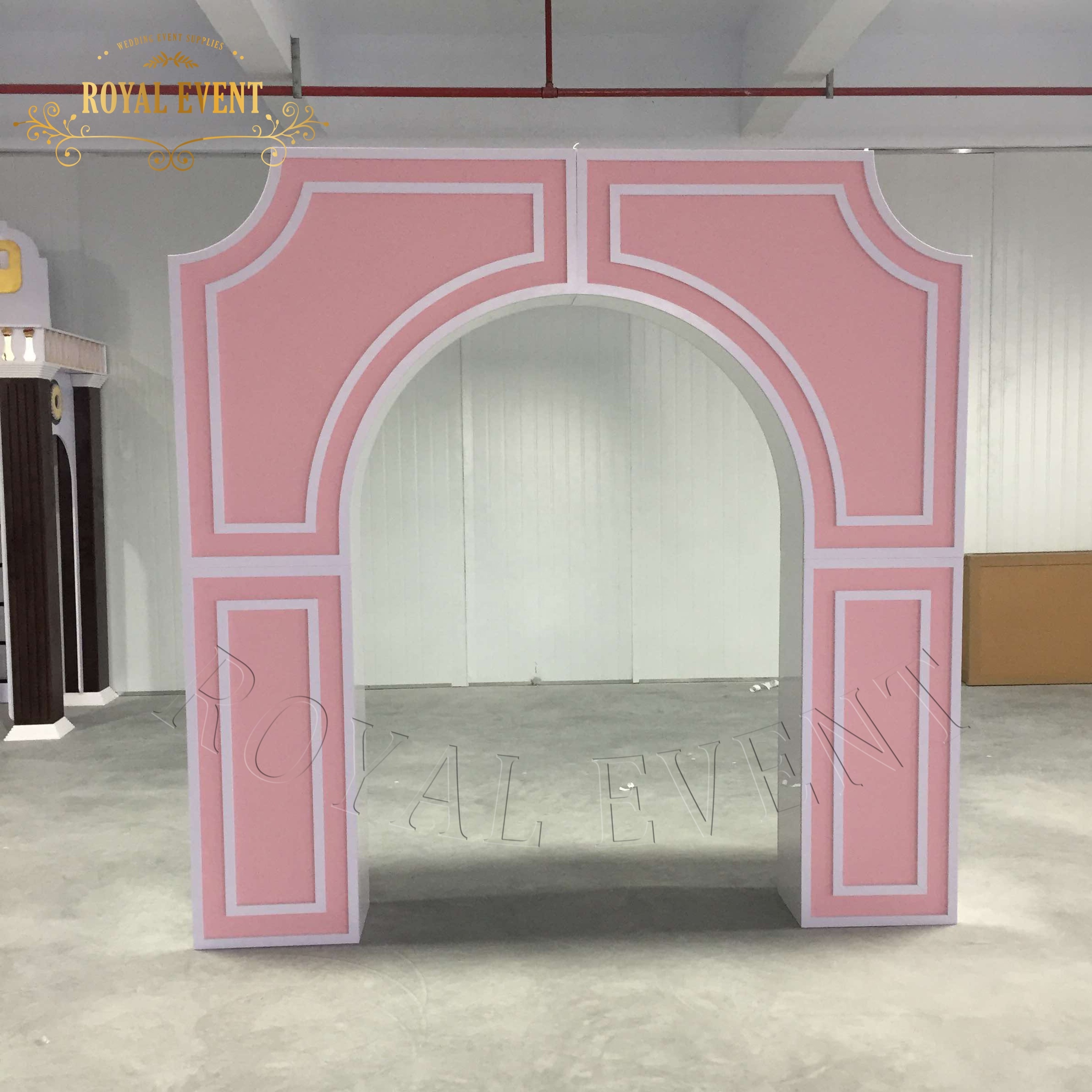 Wholesale Wedding Supplies Party Decoration backdrop Stand Acrylic Arched Backdrop balloon and flower display stand For Event