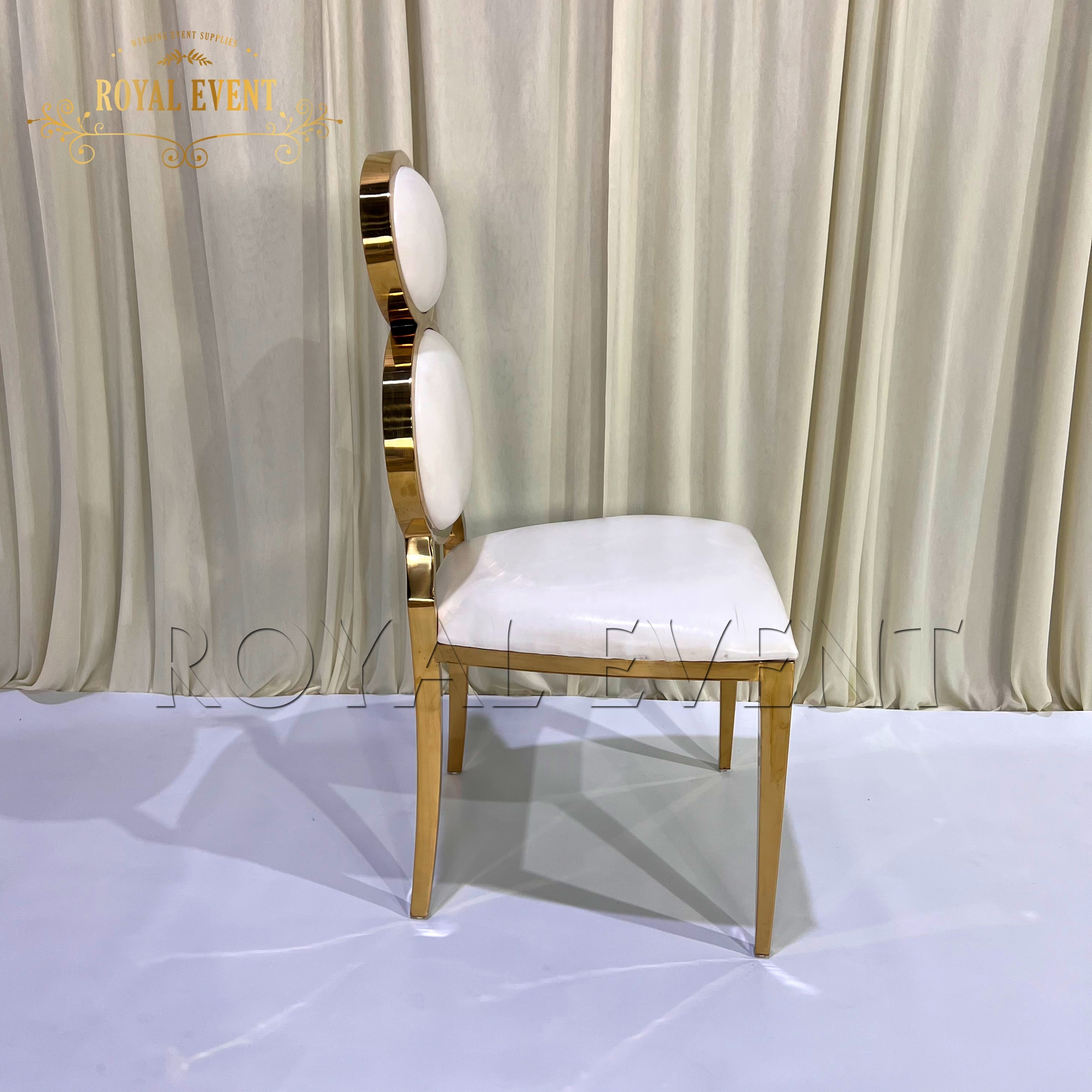 Wholesale Golden Egg Wedding Party Chairs Luxury Stainless Steel Hotel Banquet Chairs For Sale