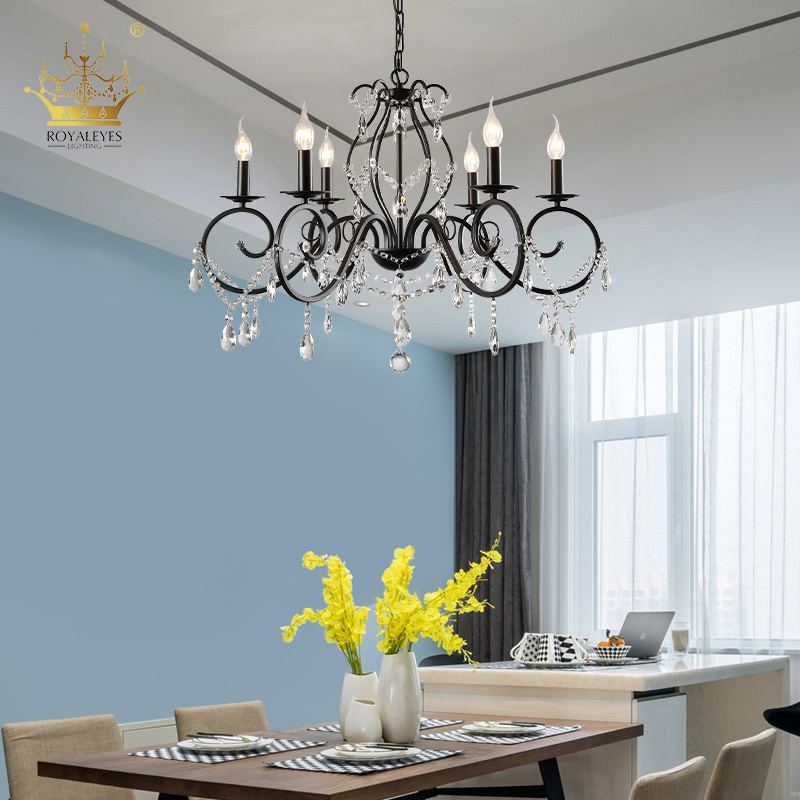 ODM Energy Saving Glass Crystal Rods For Pendant Restaurant Lighting Ceiling Modern Chandelier Luxury Home Hotel Top Ceiling