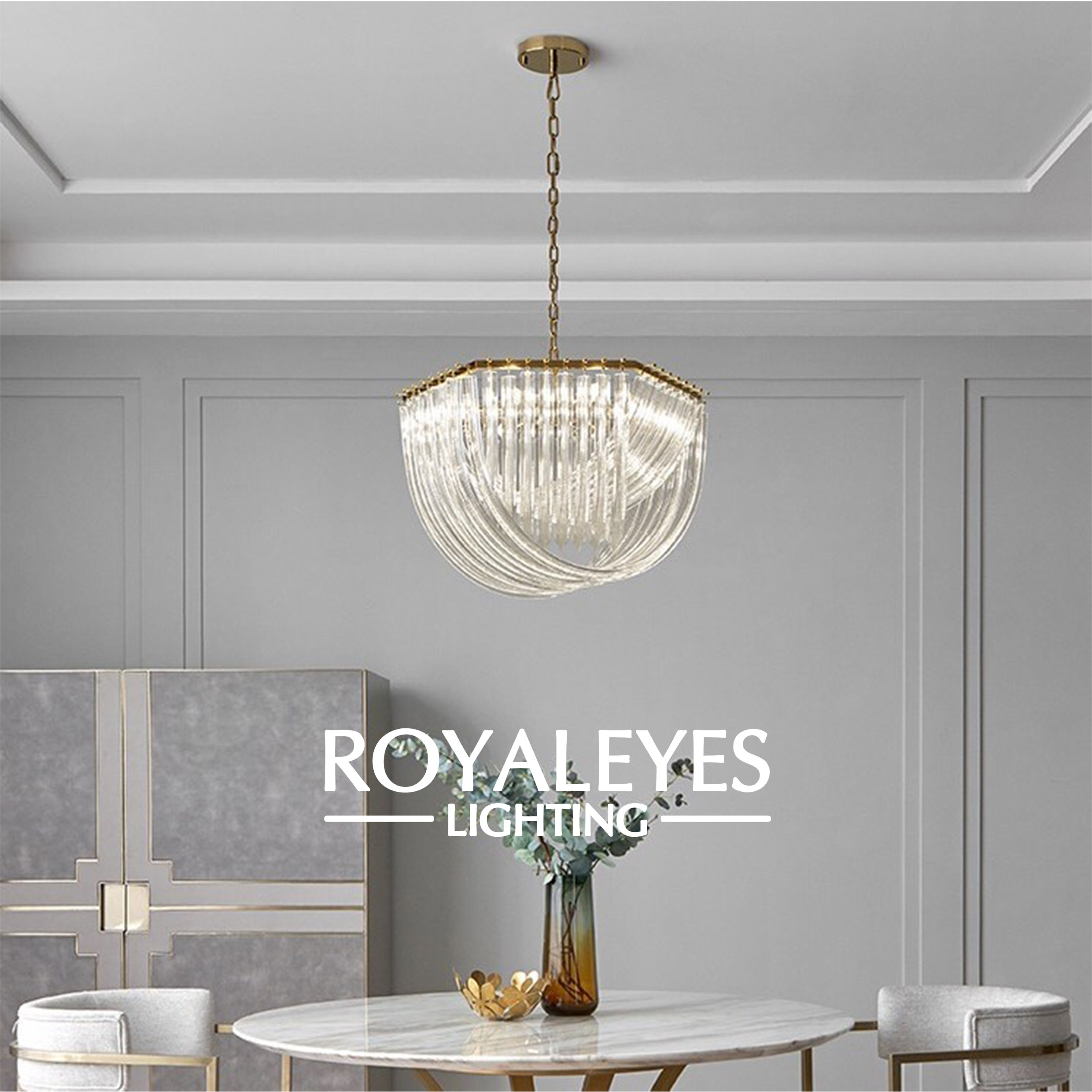 Modern Customized Small Home Decor Round Antique Crystal Chandelier Ceiling Light