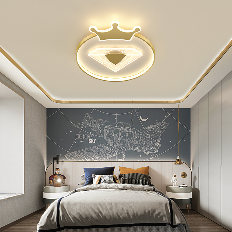 New Design Hotel Party Bedroom Living Room Round Gold Finished Large Size Lighting Fixtures Modern Nordic Home Ceiling Light