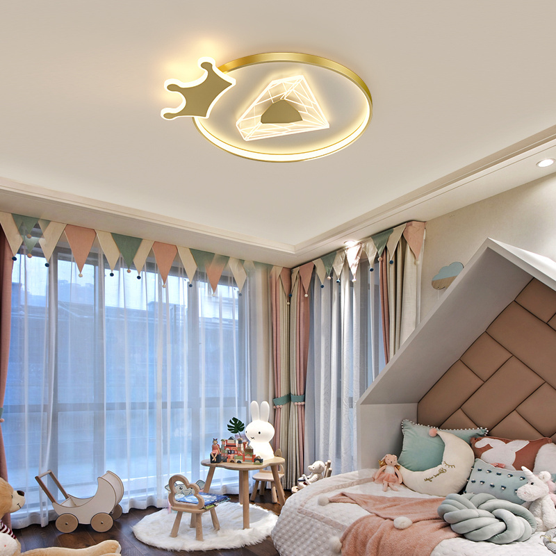 New Design Hotel Party Bedroom Living Room Round Gold Finished Large Size Lighting Fixtures Modern Nordic Home Ceiling Light