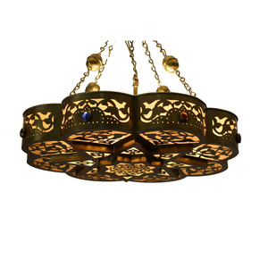 Unique Moroco Hanging Lights Arabic Handmade Pendant Light Ceiling Hanging Light Suspend  Lamp Chandelier  ODM/ODM Royaleyes