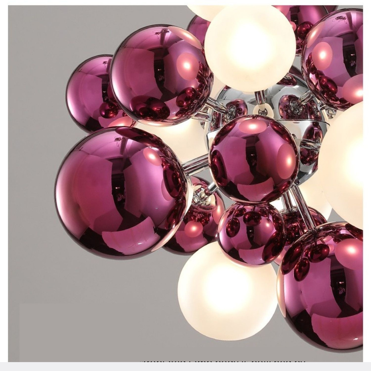 Modern Glass Ball Led Chandelier For Restaurant Dining Tables  Kitchen Bedroom Pendant Lights Home Decor Hanging Light Fixture