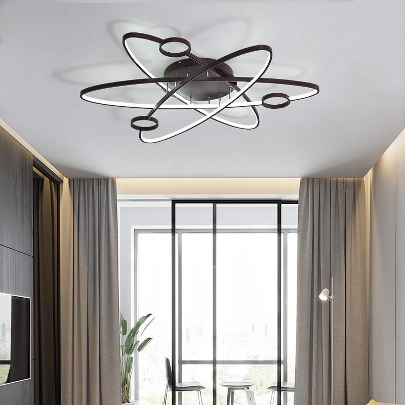 FD1013  Modern Led Space Ceiling Light  For Living Room Bedroom Study Room Home Deco Ceiling Lamp In white/black/coffee color