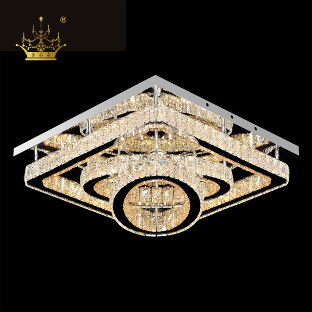 Royaleyeslighting Manufacturer Crystal Chandelier Surface Mount LED Ceiling Light Fixture For Home Coffee Shop Restaurant SC7015