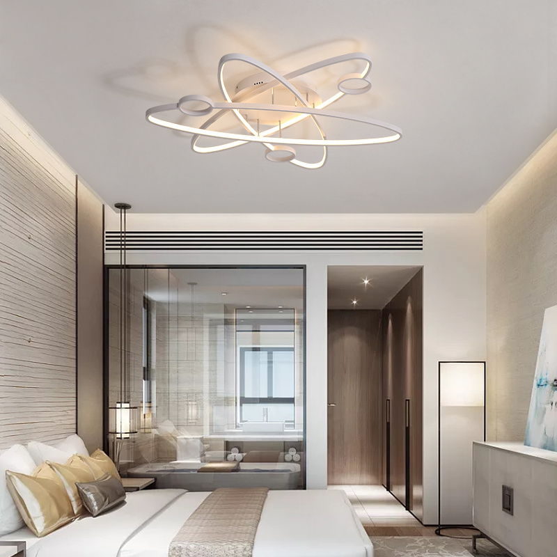 FD1013  Modern Led Space Ceiling Light  For Living Room Bedroom Study Room Home Deco Ceiling Lamp In white/black/coffee color