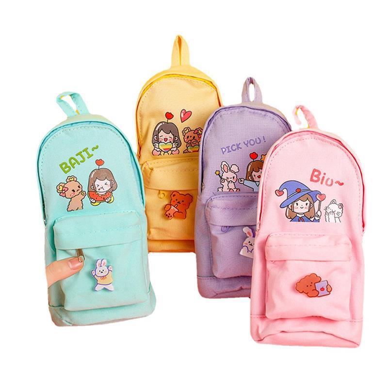 Cotton Cute Cartoon Printing 3D Design Pencil Bag Pencil Case for Kids for Students School Supplies OEM Silicon Pink Pencil Bag