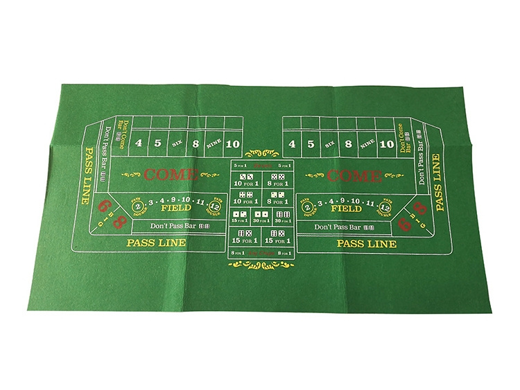 OEM Texas Poker Tablecloth Board Game Mat Casino Poker Table Rubber Mat