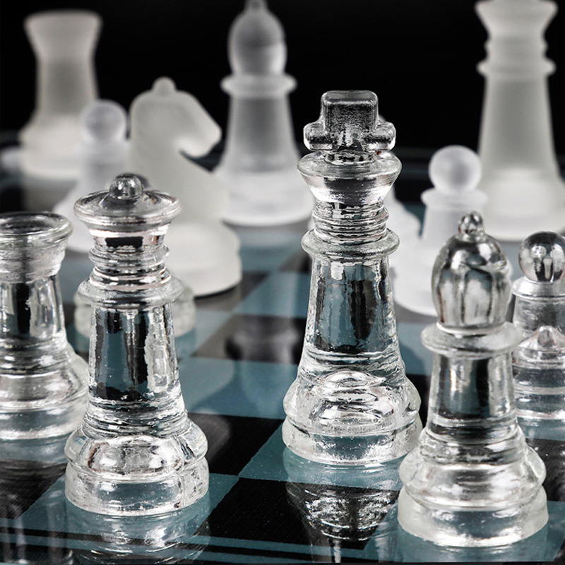 high quality glass Game Chess set