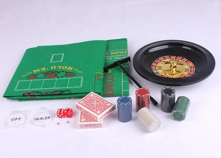 10inch roulette wheel poker casino game set