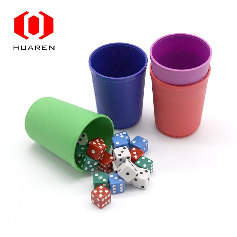 Custom entertainment multiplayer gaming game liar's dice tube set