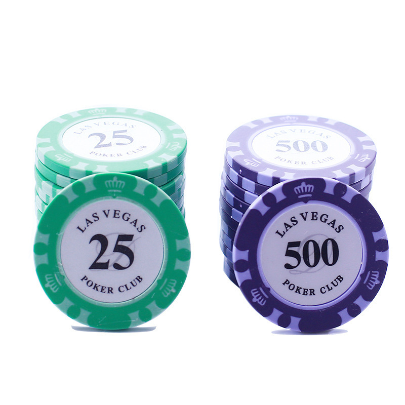 Wholesale double sides printed 40mm 14g clay poker chips