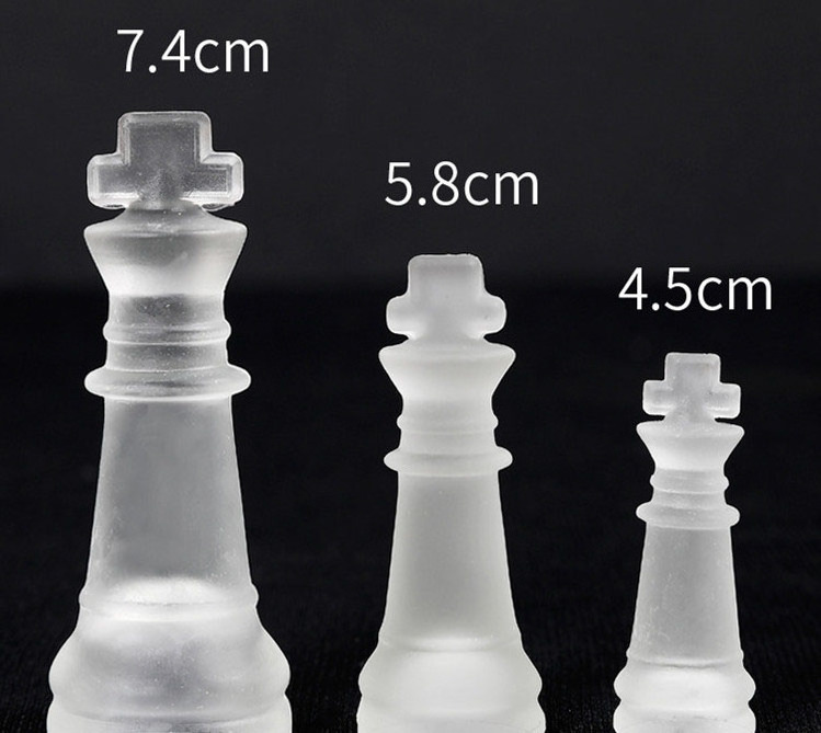 high quality glass Game Chess set