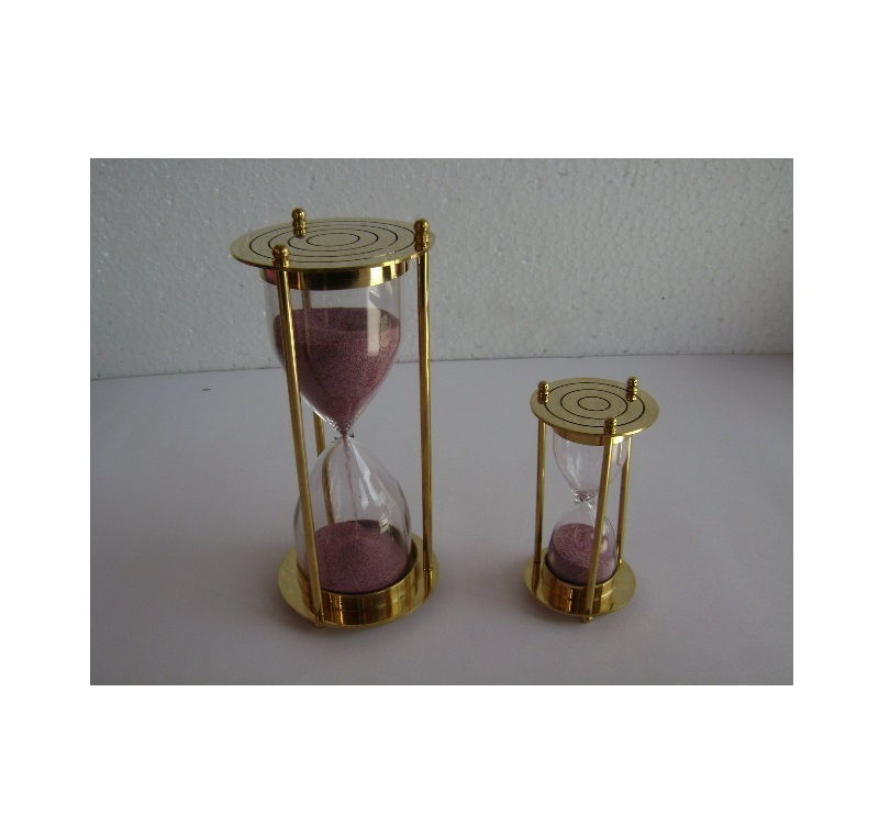 Nautical  hourglass Sand  Brass Timer Home Decorations 60 Minute Hourglass Sandglass Sand Timer