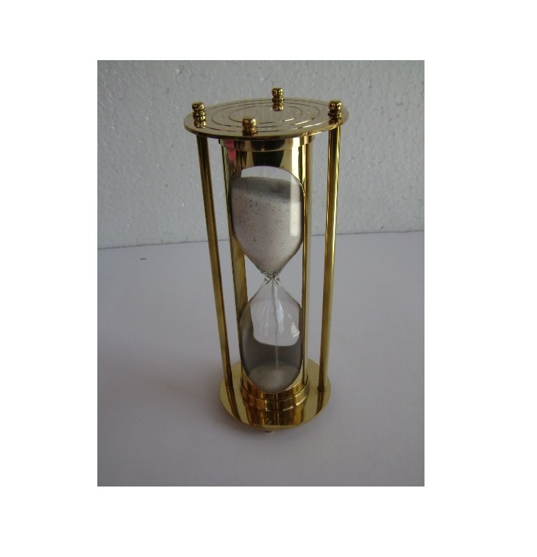 Nautical  hourglass Sand  Brass Timer Home Decorations 60 Minute Hourglass Sandglass Sand Timer