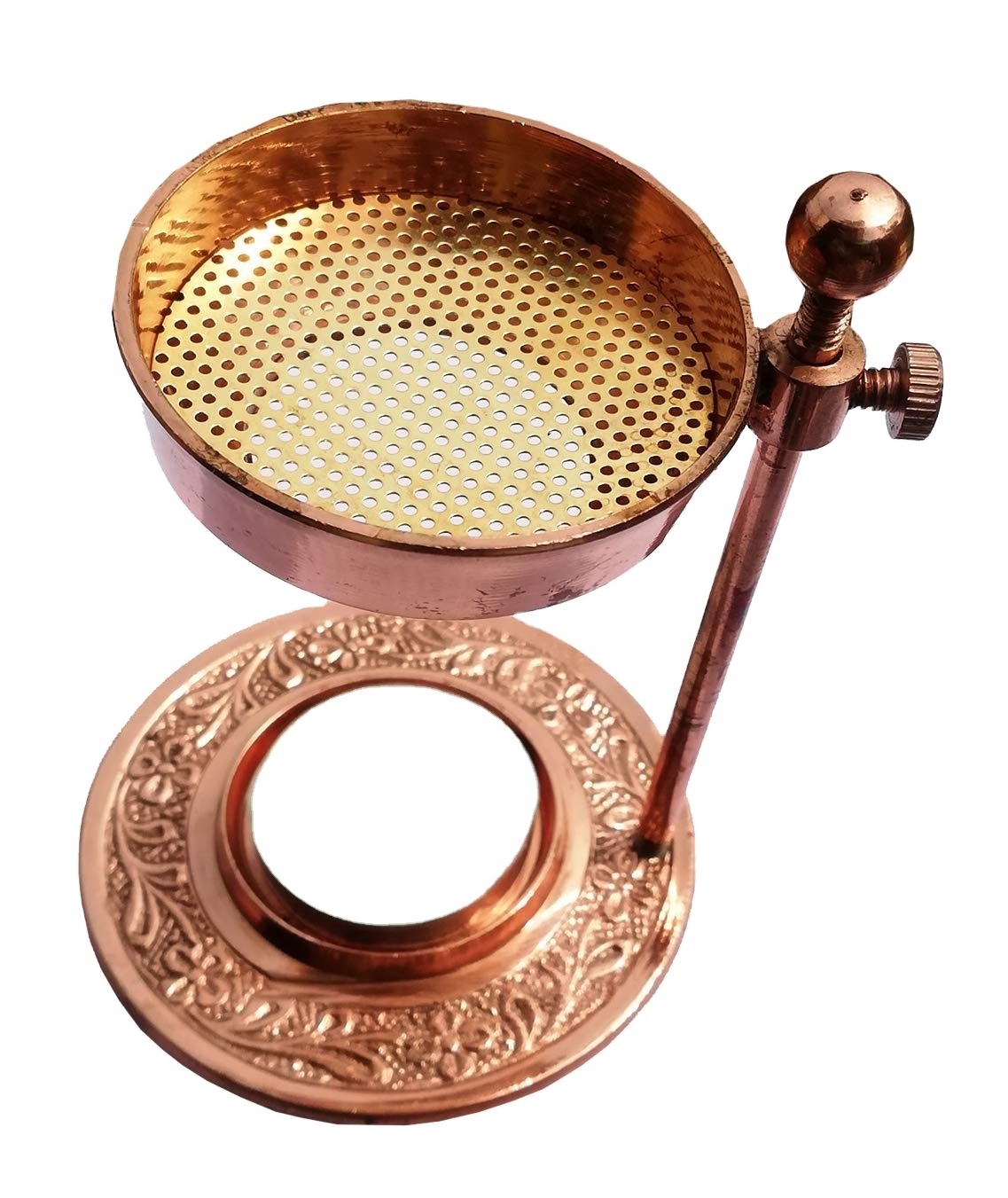 Oil Incense Burner classic Brass Fragrance Oil Diffuser Incense Metal Burner Charcoal Burner With Adjustable Bowl