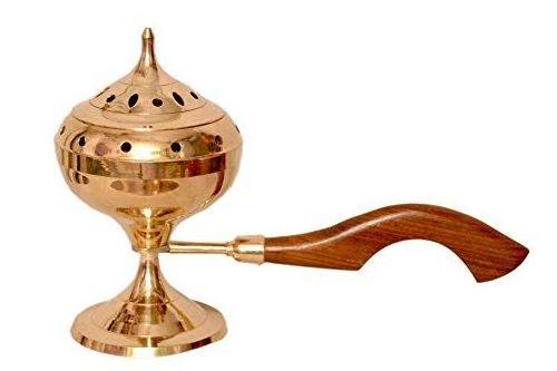 Oil Incense Burner classic Brass Fragrance Oil Diffuser Incense Metal Burner Charcoal Burner With Adjustable Bowl