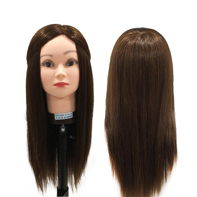 Wholesale 100% Human Hair Beauty Academy School Pratise Hair Training Head Styling Head Human Wig Mannequin Head