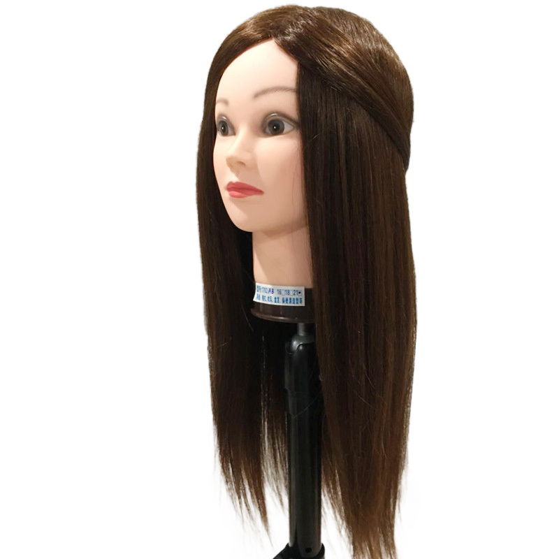 Wholesale 100% Human Hair Beauty Academy School Pratise Hair Training Head Styling Head Human Wig Mannequin Head