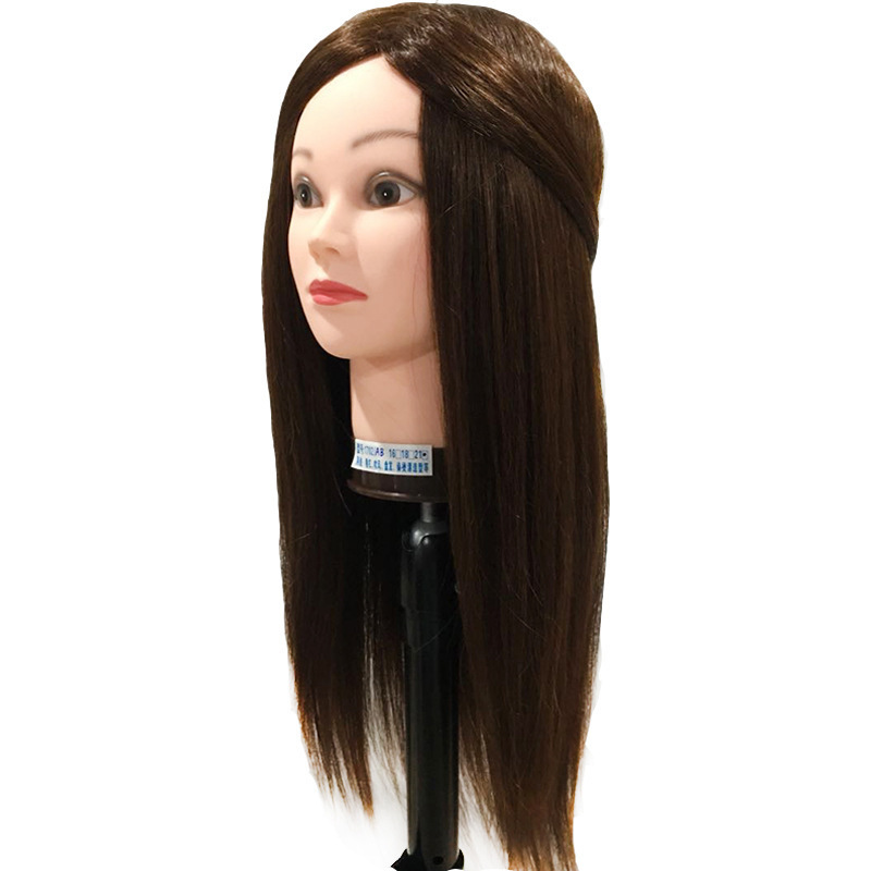 Wholesale 100% Human Hair Beauty Academy School Pratise Hair Training Head Styling Head Human Wig Mannequin Head