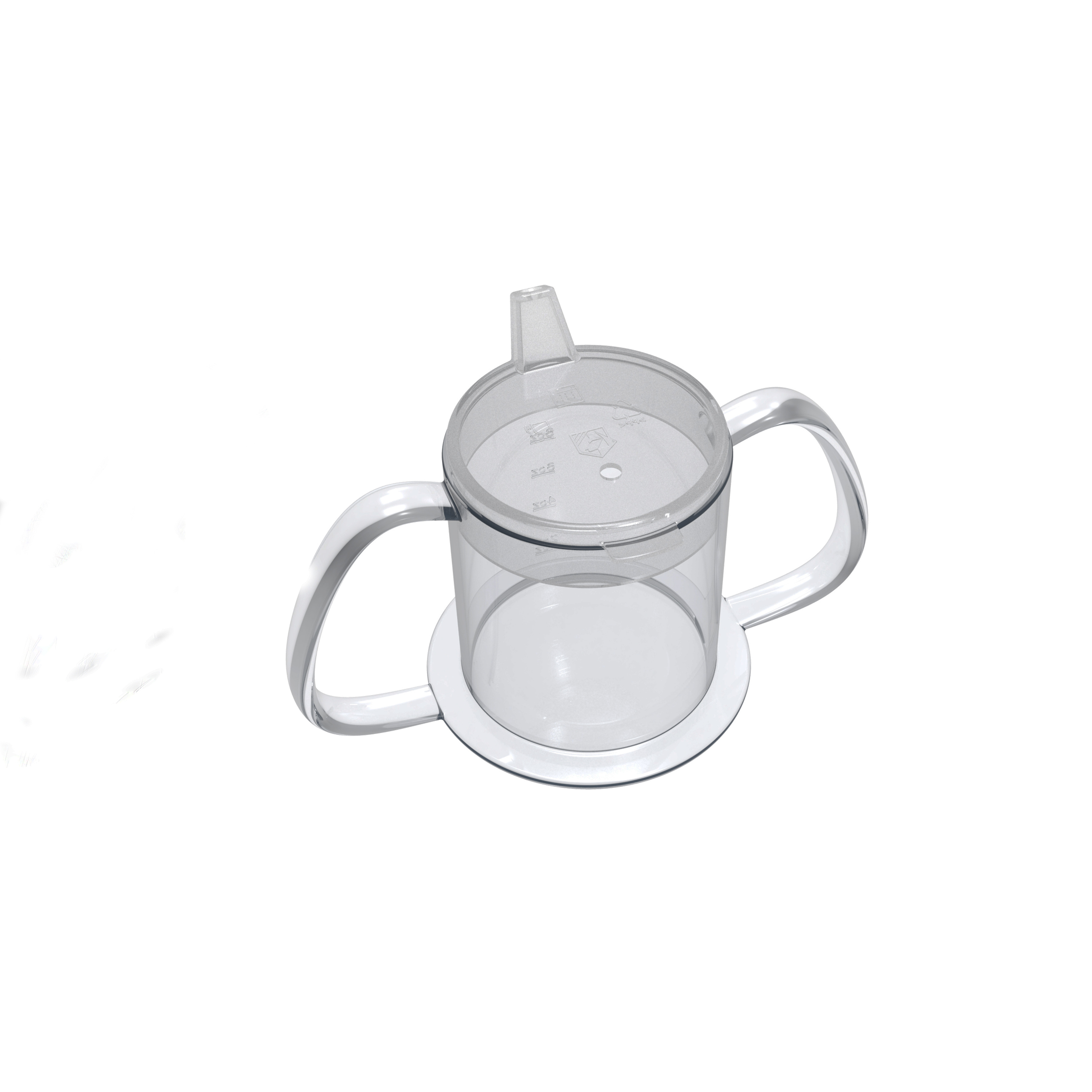 300ml Two Round Handled Adult Drinking Cup For Elderly Disabled And Bedbound