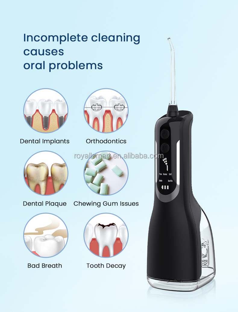 LY L12 300ml oral powerful cordless house hold water flosser teeth cleaning pick teeth cleaner for teeth braces