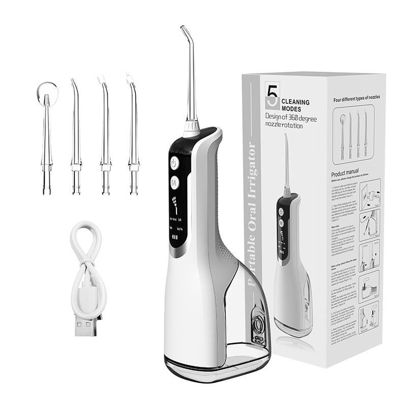 2024 best selling dental oral irrigator OEM/ODM water flosser for teeth and braces cordless jet pick 300ml