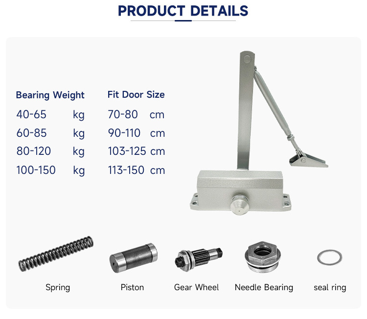 Hydraulic Door Closer Heavy Duty Automatic Door Closer