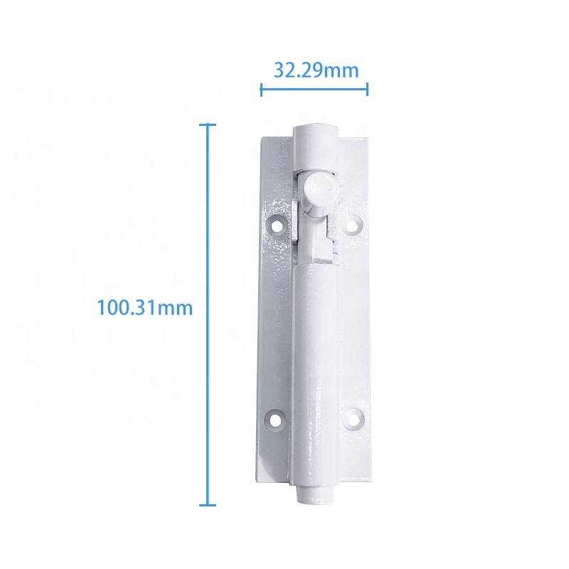 Stainless Steel White Barrel Tower Bolt Door Latch Lock Gate Latch