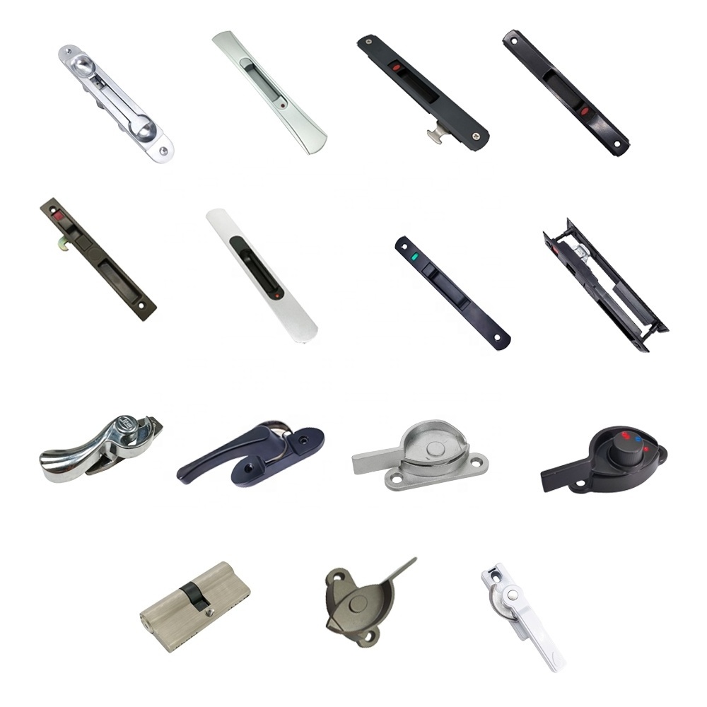 Door Window Accessories Crescent Lock Sliding PVC Window Lock For Aluminum Windows