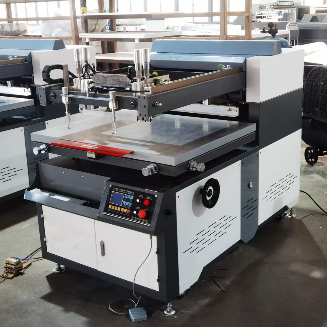 High Quality Semi-automatic  Multi Color Auto Flat Screen Press With High Speed And High Precision uv printing machine